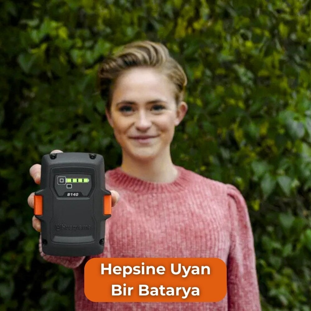 Husqvarna 225i Akülü Testere Akü+Şarj Cihazı Set batarya
