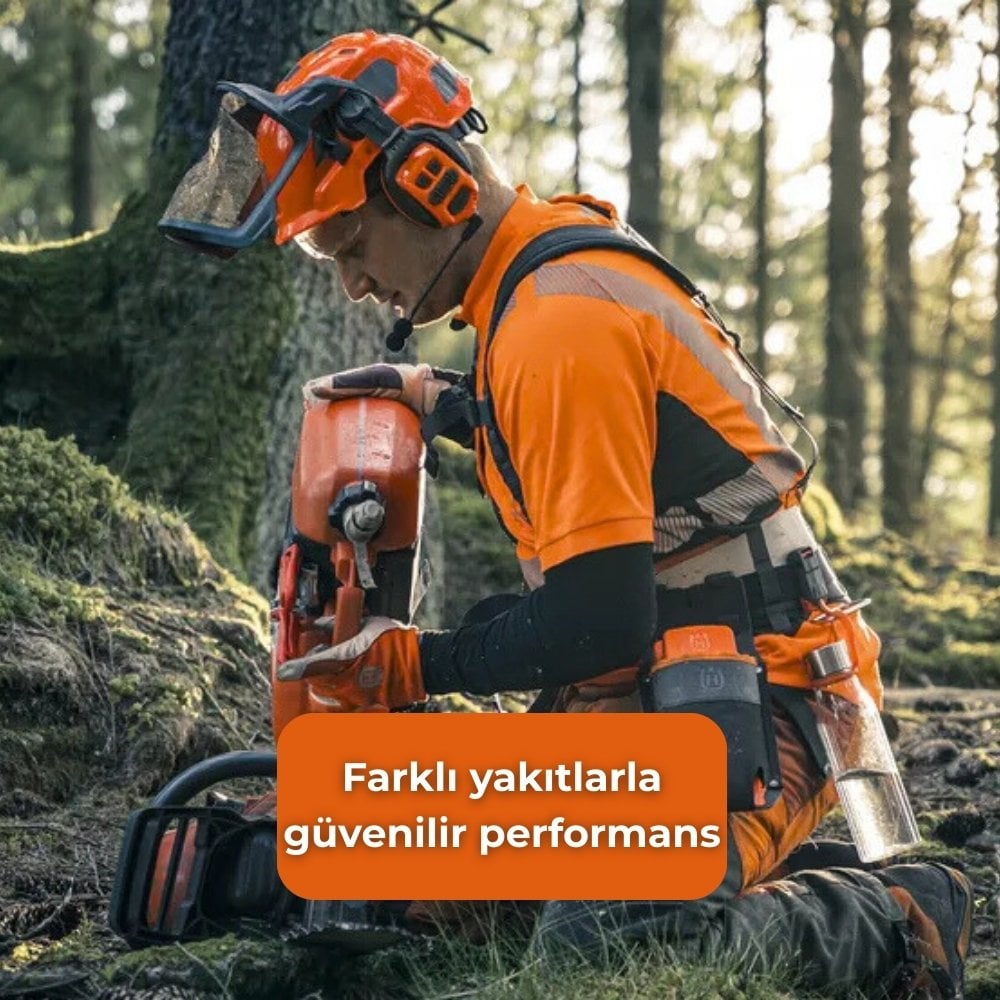 Husqvarna 585 Xp Motorlu Testere 6.9 Hp farklı yakıtlarla çalıştırma