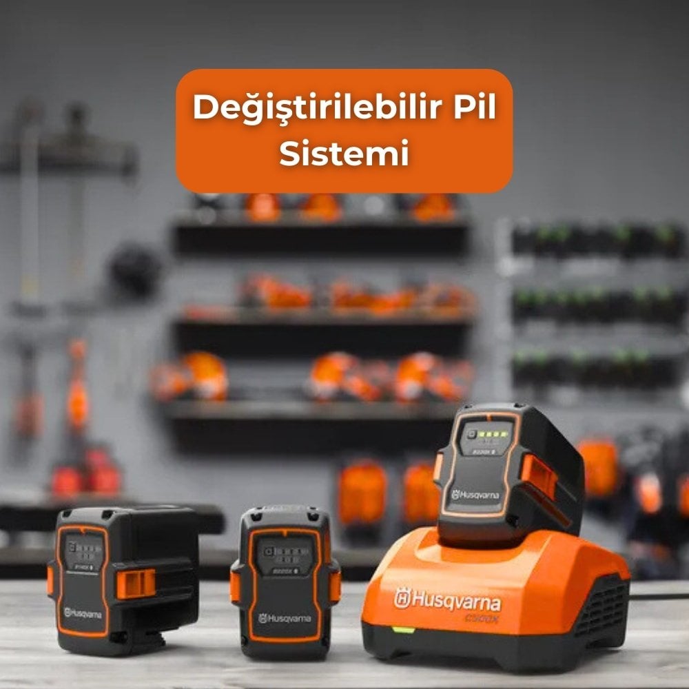 Husqvarna T535i Xp Akülü Testere (Aküsüz) sarj istasyonu