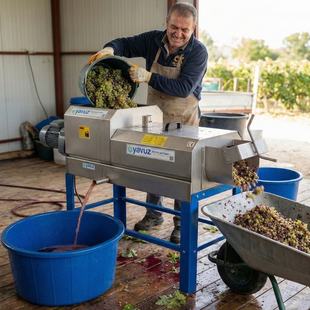 yavuz üzüm sıkma makınesı 