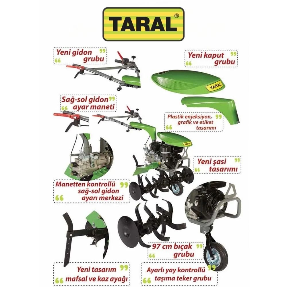 taral 23m dizel çapa makinesi marşlı