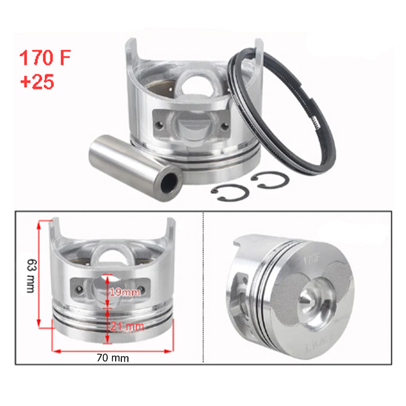Piston Sekman Takımı 170F-5Hp 0.25