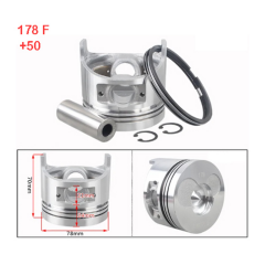 Piston Sekman Takımı 178F-7Hp 0.50