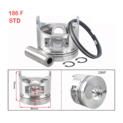 Piston Sekman Takımı 186F-10Hp Std