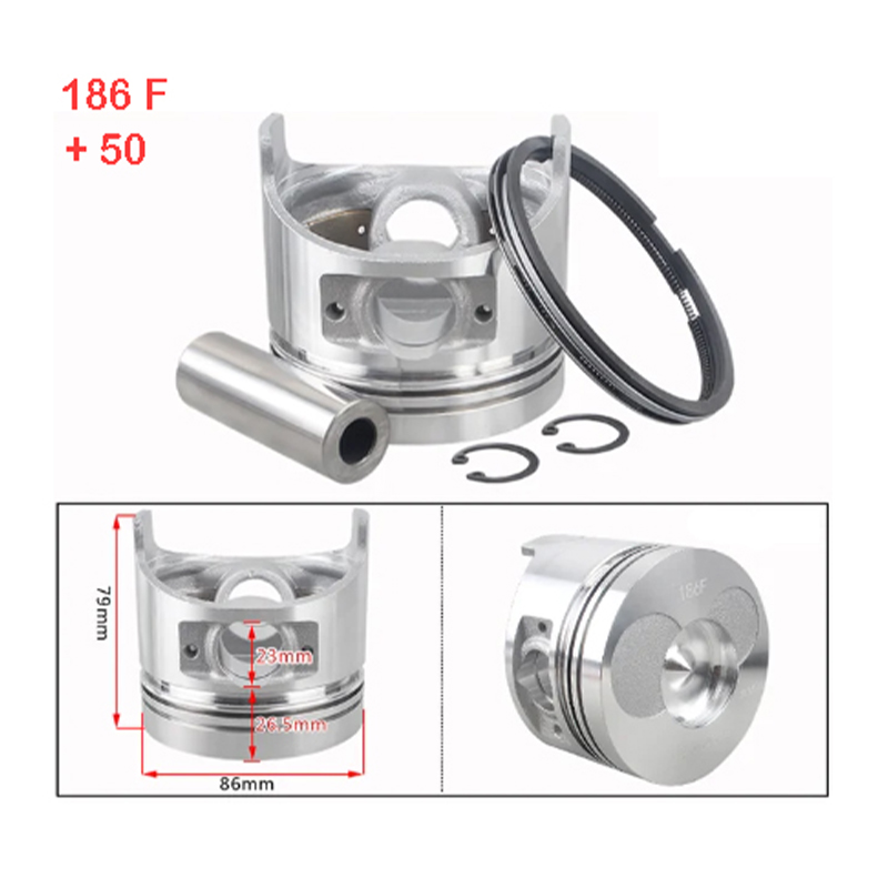 Piston Sekman Takımı 186F-10Hp 0.50