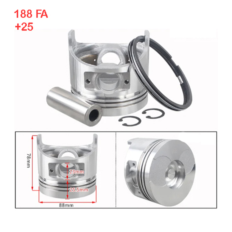 Piston Sekman Takımı 188F-12Hp 0.25