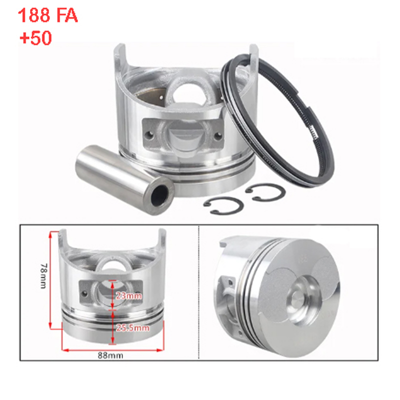 Piston Sekman Takımı 188F-12Hp 0.50