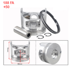 Piston Sekman Takımı 188F-12Hp 0.50