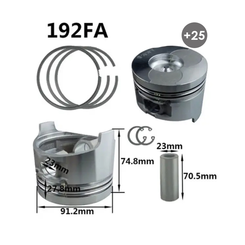 Piston Sekman Takımı 192F-15Hp 0.25