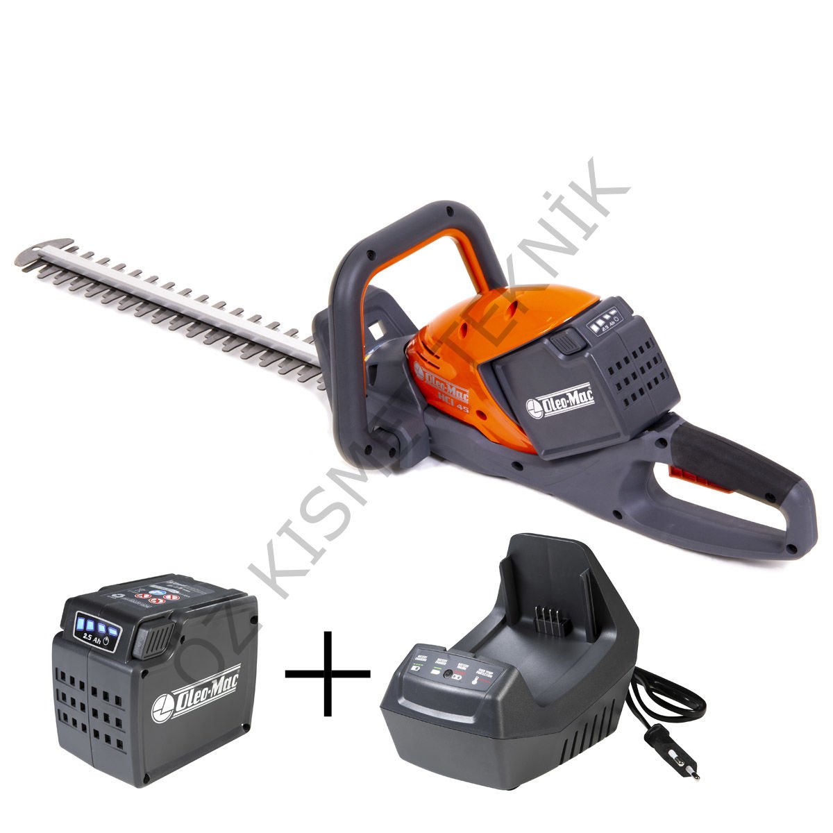 Oleo-Mac HCİ 45 Akülü Çit Biçme Makinası 2.0Ah Akü + Şarj Cihazı