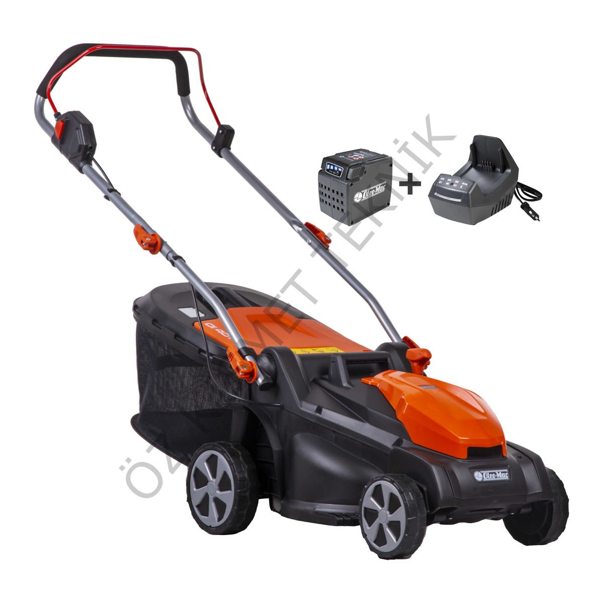 Oleomac Gİ 40 P Akülü Çim Biçme Makinesi 2.0 Ah Akü ve Şarj Cihazlı