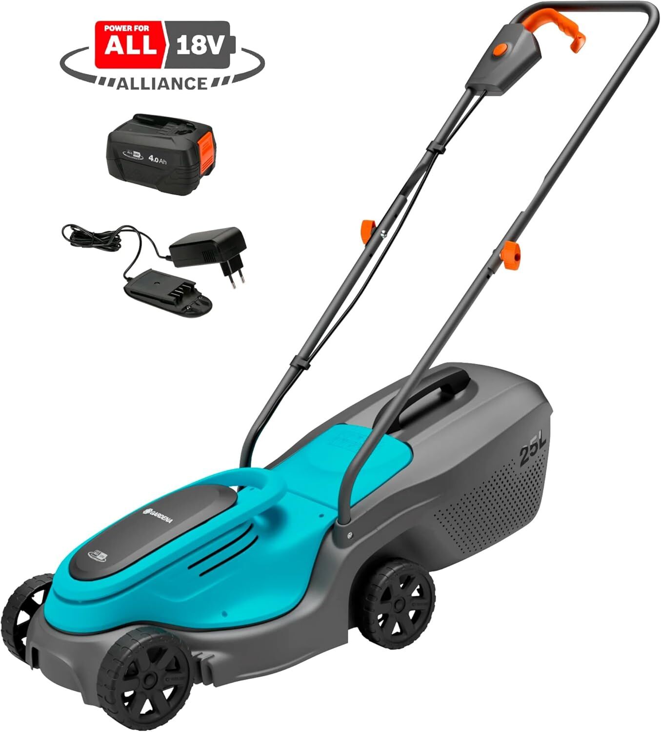 Gardena Akülü Çim Biçme Makinesi PowerMax 30/18V P4A SET