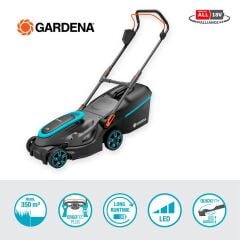 Gardena Akülü Çim Biçme Makinesi PowerMax 37/36V P4A SET