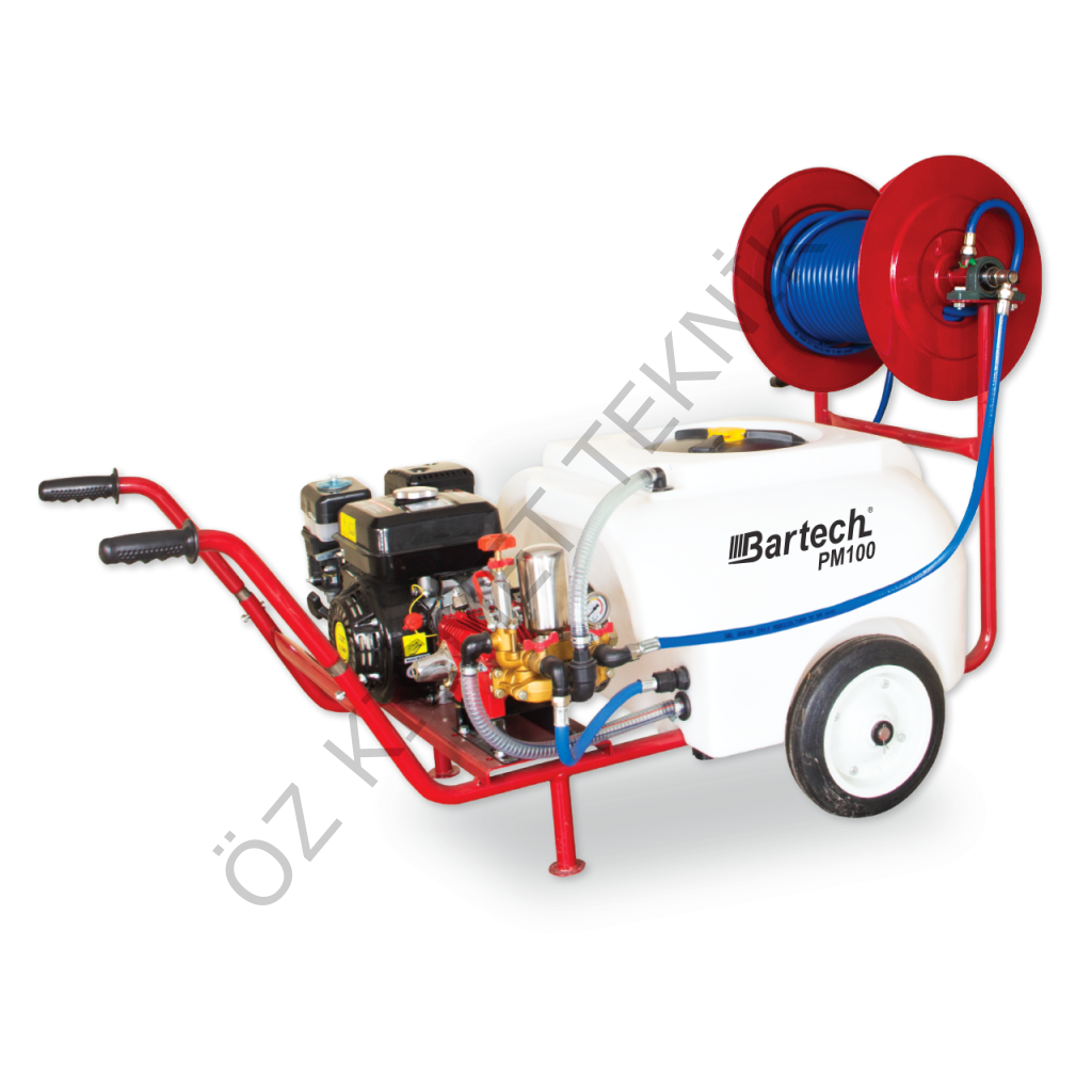 Bartech PM100 Benzinli Pülverizatör 100 Litre 22 lik Pompa