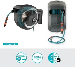Gardena 18622 Duvara Monte Hortum Makarası RollUp M/L 25Mt