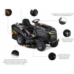 Alpina AT8 122 HWA ST650 Çim Biçme Traktörü