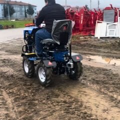 Yaman 4x4 Dizel Motorlu Marşlı Mini Traktör Çapa Makinası 10 Hp