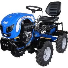 Bartech 4x4 Dizel Motorlu Marşlı Mini Traktör Çapa Makinesi 10 Hp