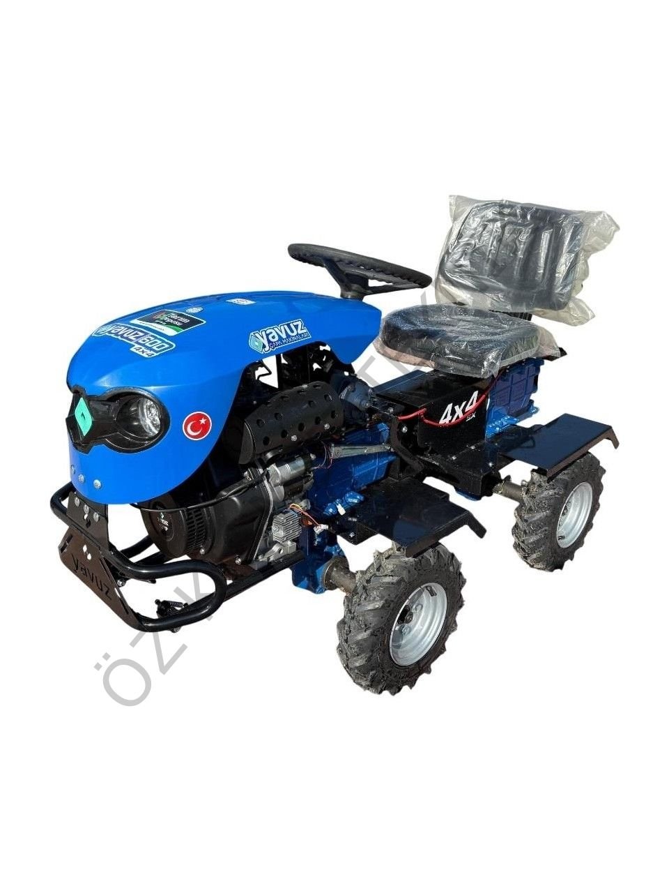 Yavuz 4x4 Dizel Motorlu Marşlı Mini Traktör Çapa Makinası 10 Hp