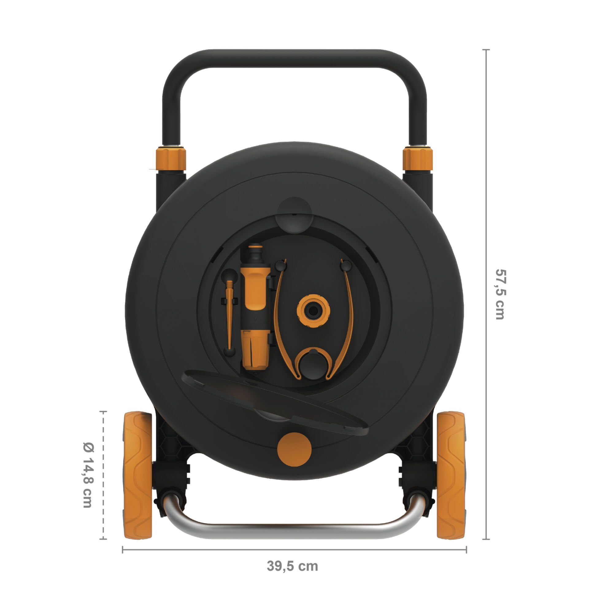 Fiskars 1023643 Tekerlekli Hortum Makarası Seti 20m