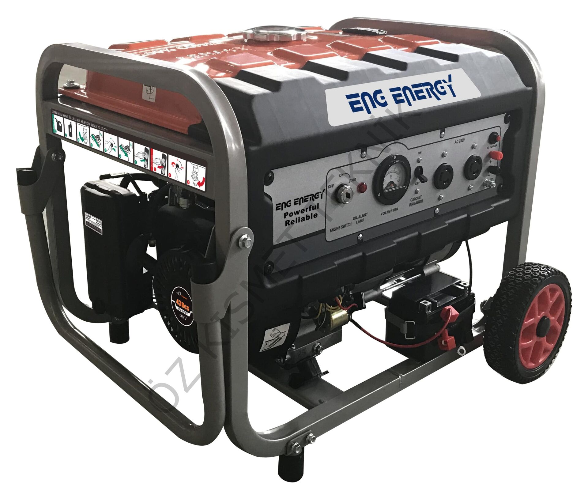 Energy KM8000ME Benzinli Marşlı Monofaze Jeneratör 8.2 Kw