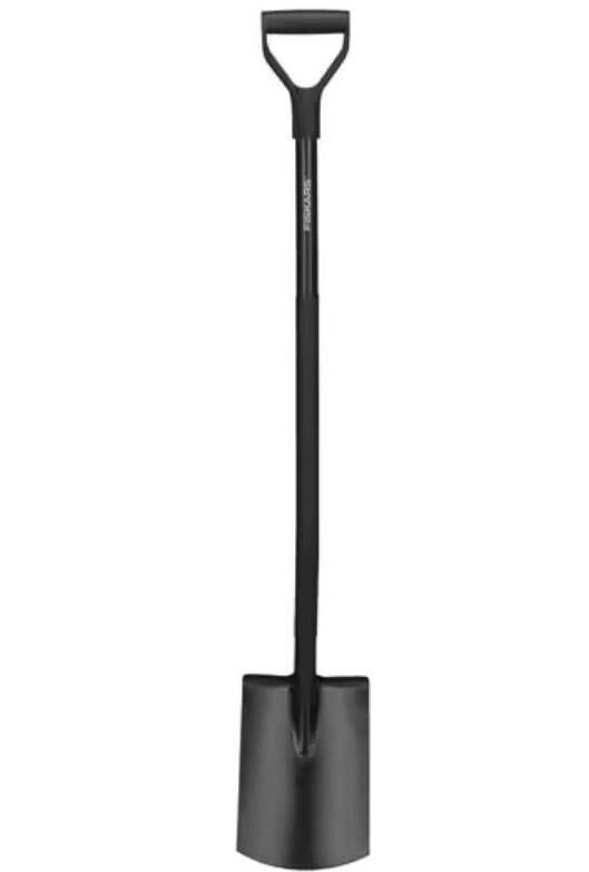 Fiskars 1004812 Ergonomik Bahçe Küreği Düz Uçlu