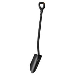 Fiskars 1066707 Ergonomik Pro Siyah Sivri Uçlu Ağır İş Küreği XL