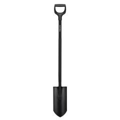 Fiskars 1066709 Ergonomik Pro Siyah Sivri Uçlu Ağır İş Küreği