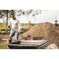 Fiskars 1066711 Ergonomik Pro Dar Ağızlı Ağır İş Küreği