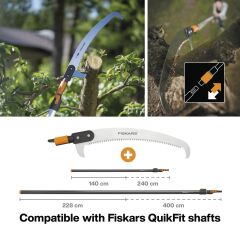 Fiskars 1000665 QuikFit Teleskopik Sap L