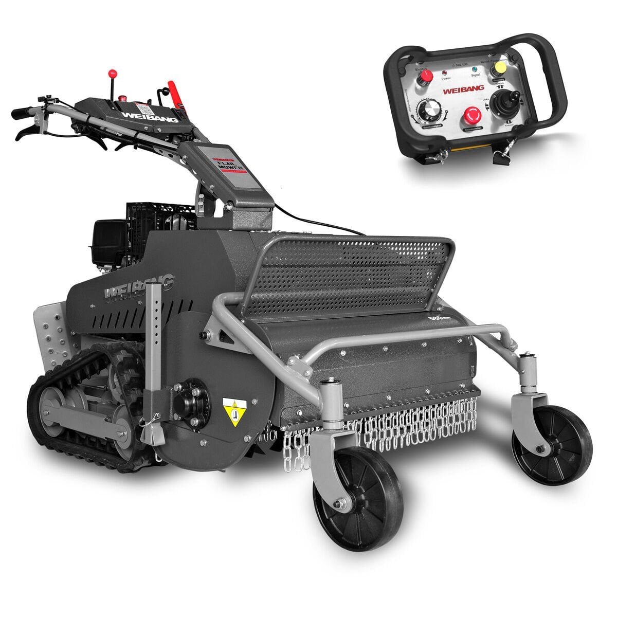 Weibang Velocıty 68 TFP Paletli Çalı Ve Yabani Ot Biçme Makinesi Uzaktan Kumandalı