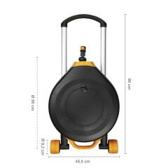 Fiskars 1025933 Tekerlekli Otomatik Hortum Makarası XL 1/2” 13mm 20m+7m