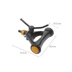 Fiskars 1023657 Tekerlekli Metal Döner Fıskiye