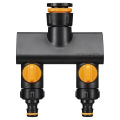 Fiskars 1070577 2 Çıkışlı Musluk Bağlantısı 21mm/26,5mm/33,3mm