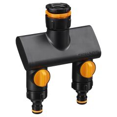 Fiskars 1070577 2 Çıkışlı Musluk Bağlantısı 21mm/26,5mm/33,3mm