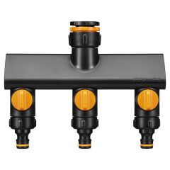 Fiskars 1070578 3 Çıkışlı Musluk Bağlantısı 21mm/26,5mm/33,3mm