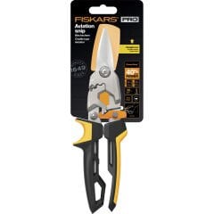 Fiskars 1027207 PowerGear Metal Levha Sac Kesme Makası Düz Kesim