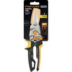 Fiskars 1027207 PowerGear Metal Levha Sac Kesme Makası Düz Kesim