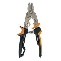 Fiskars 1027212 PowerGear Metal Levha Sac Kesme Makası Kısa Kesim (Bulldog)