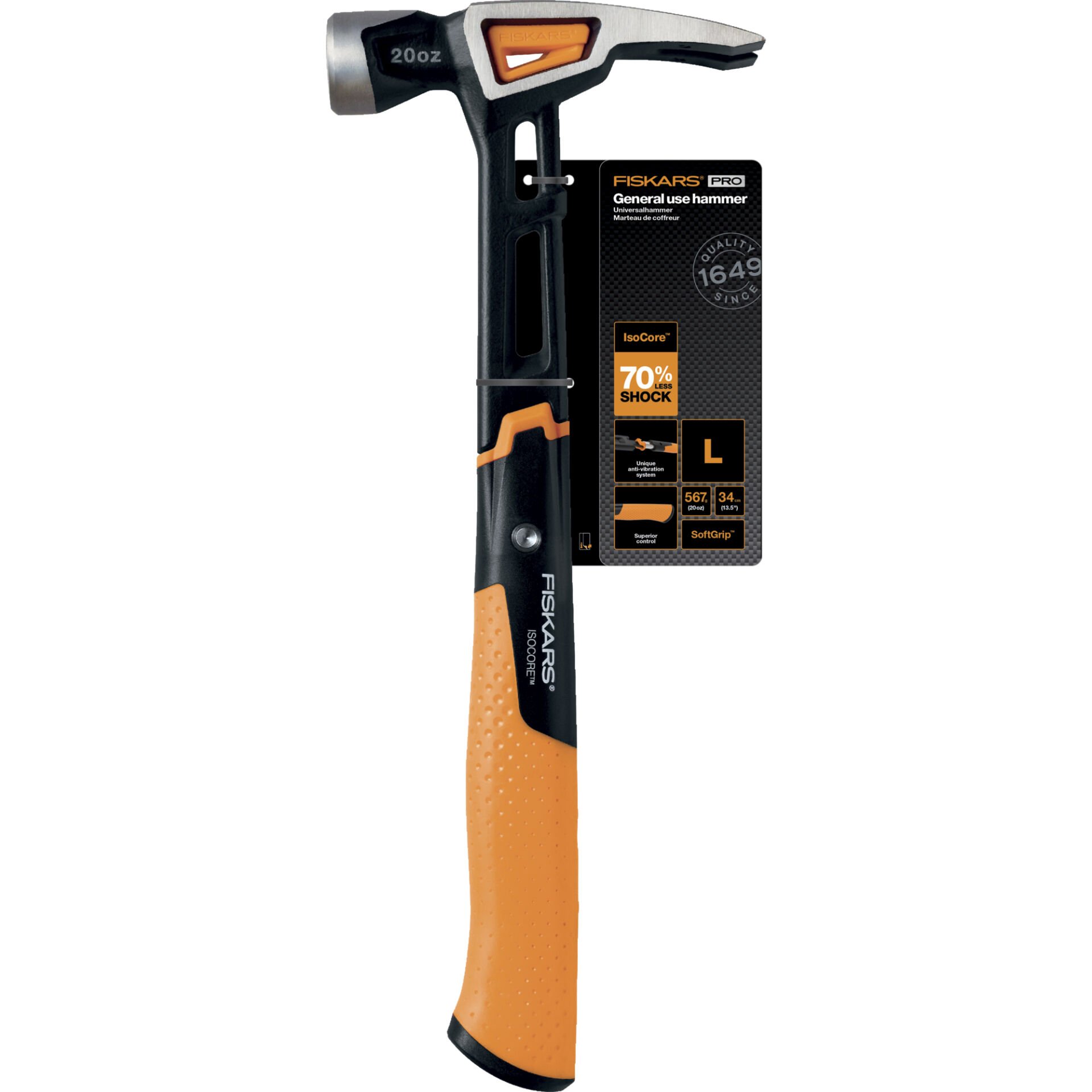 Fiskars 1020214 IsoCore Çekiç L