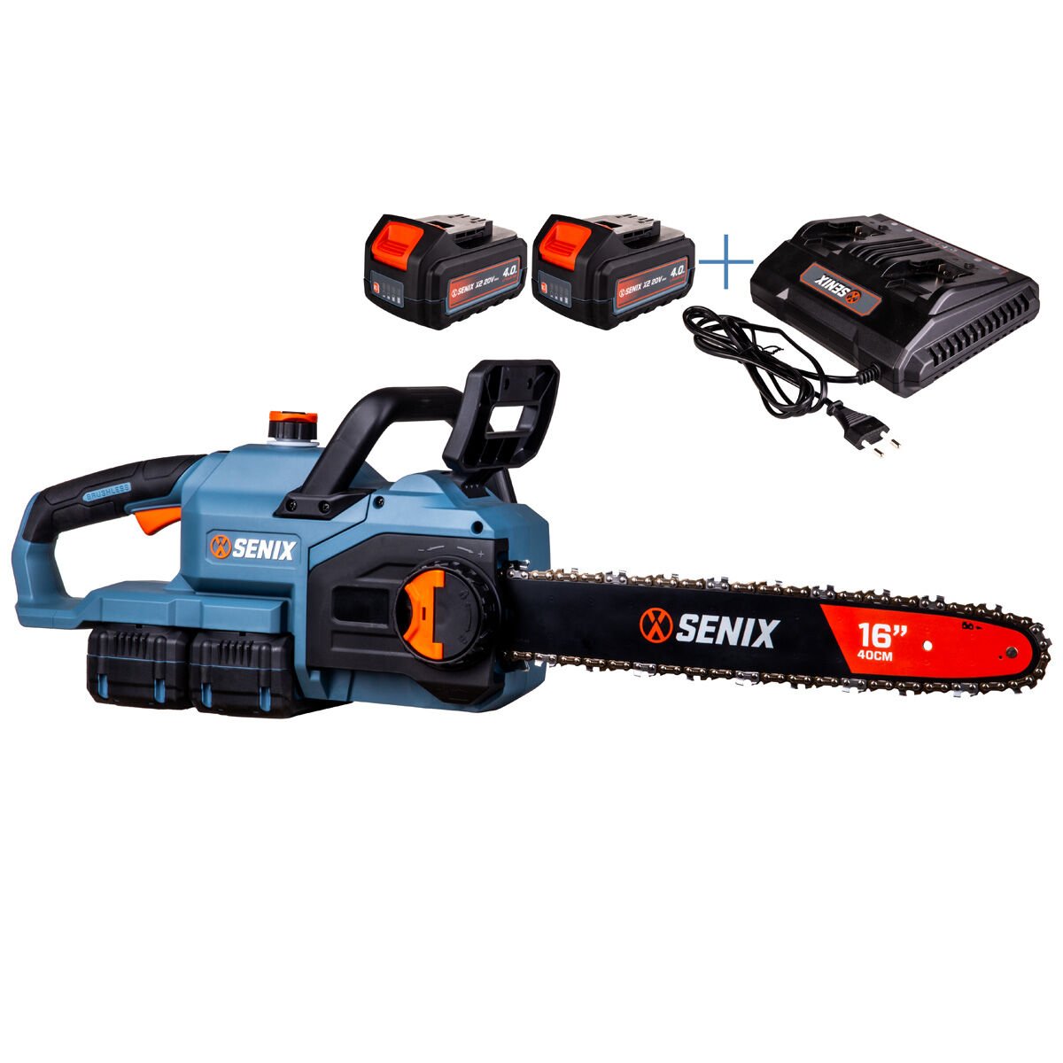 Senix CSX2-M2-EU Akülü Testere 2x4.0Ah Akü+Şarj Cihazı