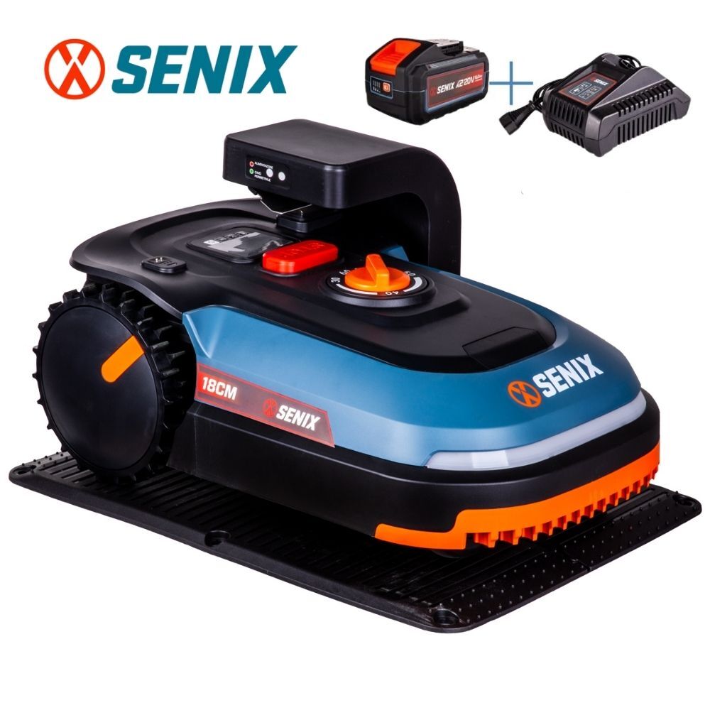 Senix LR180-L2-EU Akülü Çim Biçme Robotu 6.0Ah Akü+Şarj Cihazı