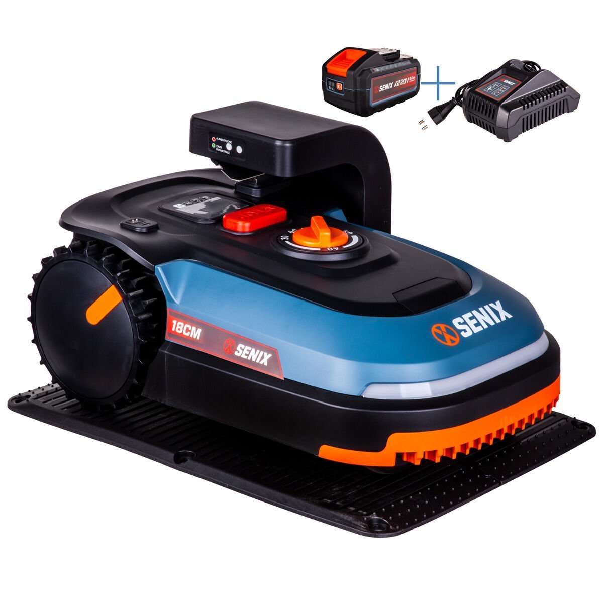 Senix LR180-L2-EU Akülü Çim Biçme Robotu 6.0Ah Akü+Şarj Cihazı