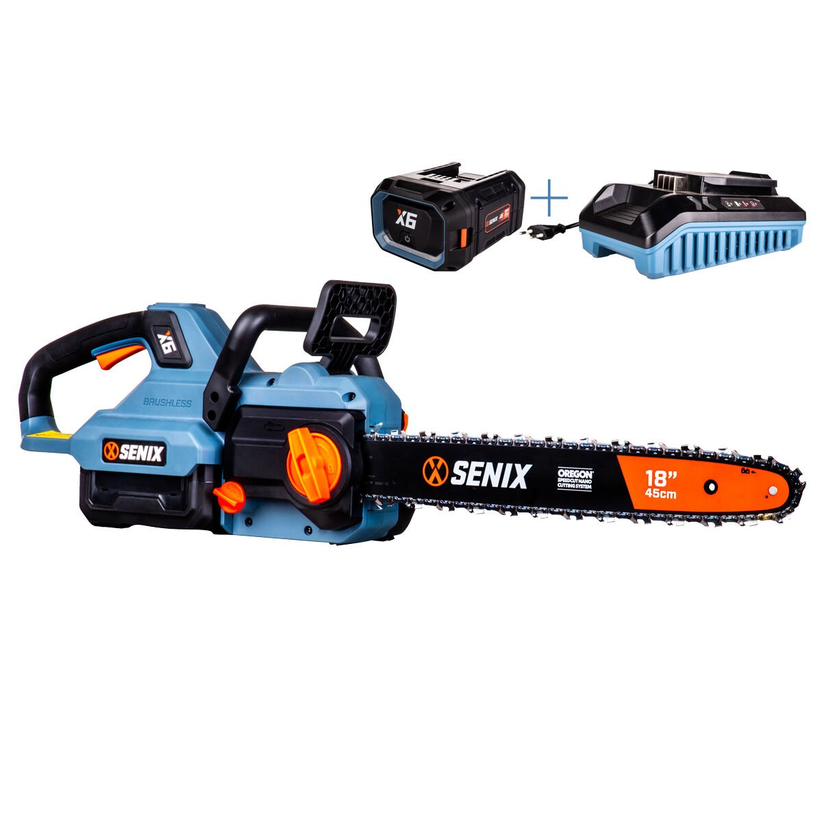 Senix CSX6-M1-EU Akülü Testere 6.0Ah Akü+Şarj Cihazı