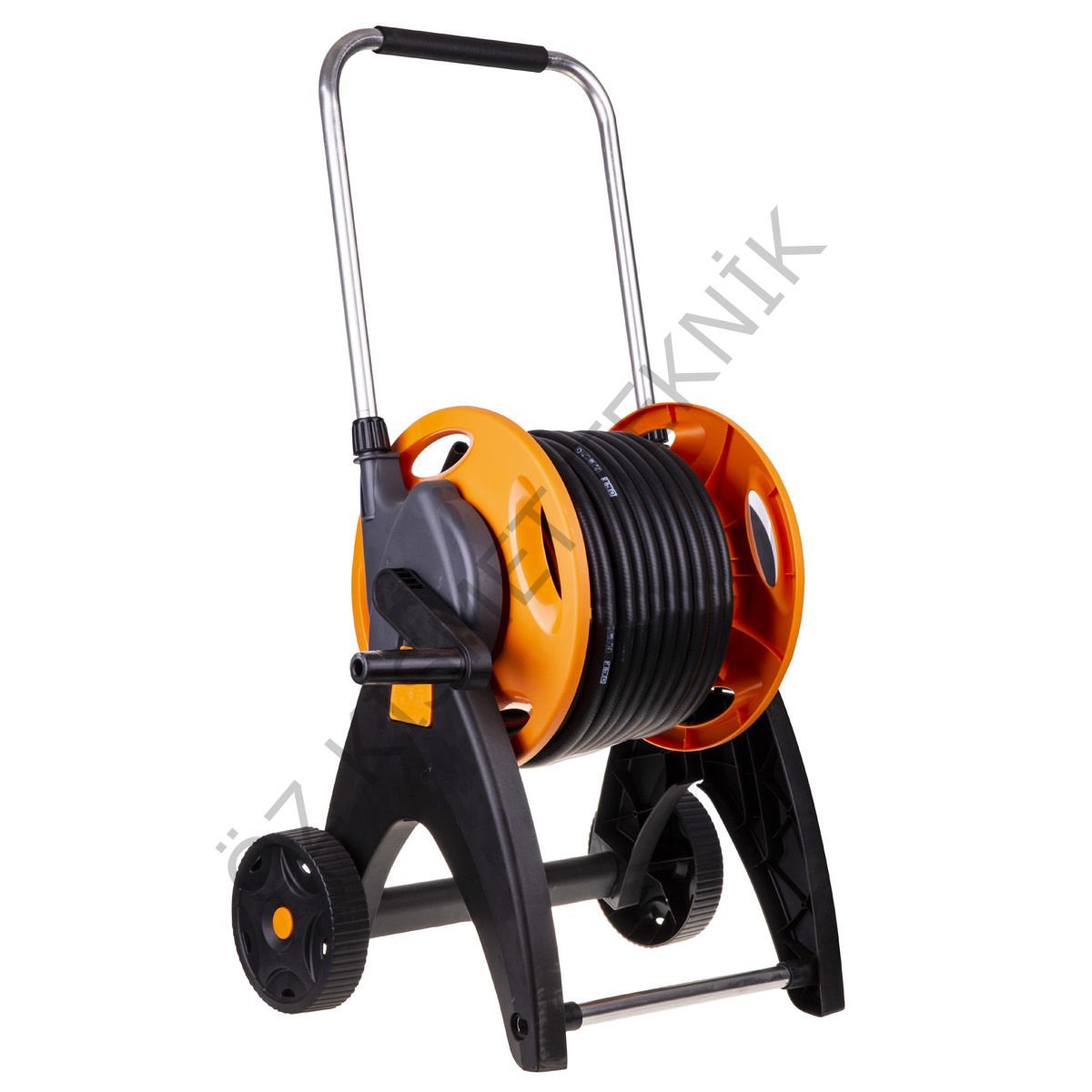 Gf Hortum Makarası Tabancalı Set 25Mt Tekerlekli 1/2''