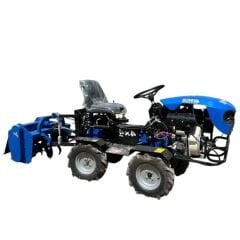 Yavuz 4x4 Mini Traktör 15 HP Dizel Motorlu Marşlı Rotovatörlü Çapa Makinesi