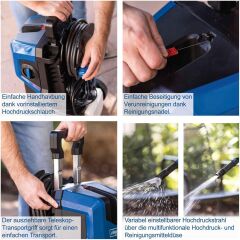 Scheppach﻿ HCE3000 Yüksek Basınçlı Yıkama Makinesi 180Bar