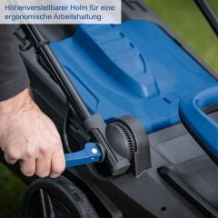 Scheppach BC-MP380 Akülü Çim Biçme Makinesi 2X4.0 Ah Akü ve Şarj Cihazlı