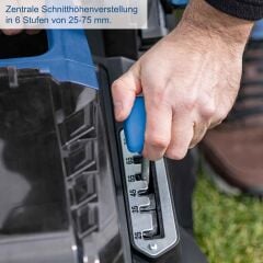 Scheppach BC-MP380 Akülü Çim Biçme Makinesi 2X4.0 Ah Akü ve Şarj Cihazlı