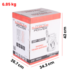 Samsung Power GSP-140BY Basınçlı Yıkama Makinesi 140Bar